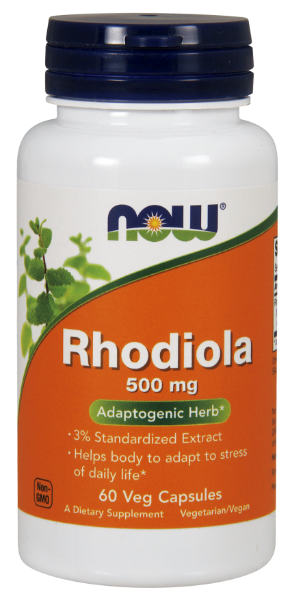 NOW RHODIOLA ROSEA 500 MG 3% EXTRACT 60 VCAPS  