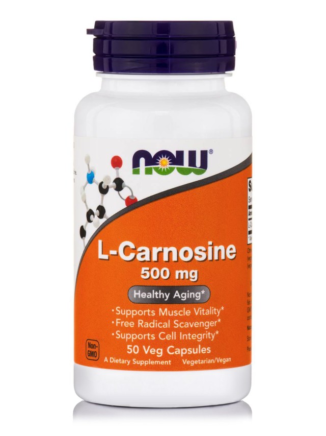 NOW L-CARNOSINE 500 MG, 50 VCAPS  