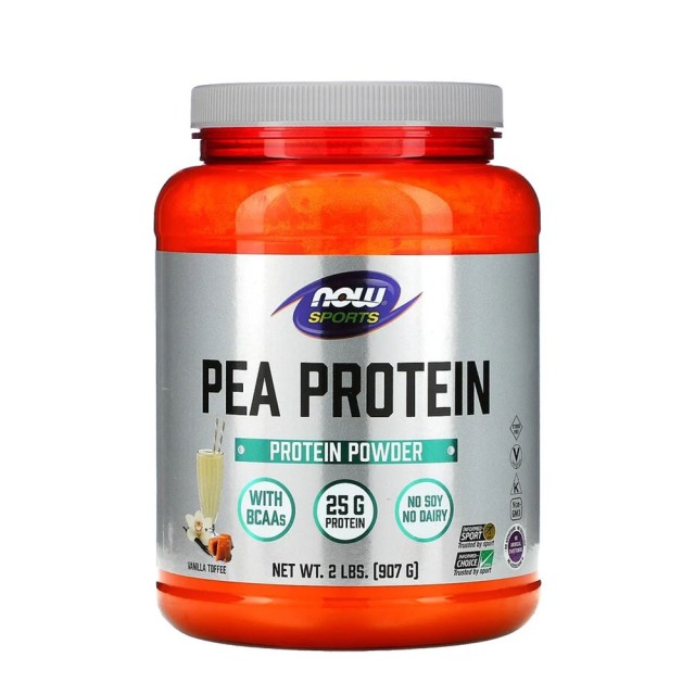 NOW PEA PROTEIN (100% PURE) 2 LB (908 GR)  