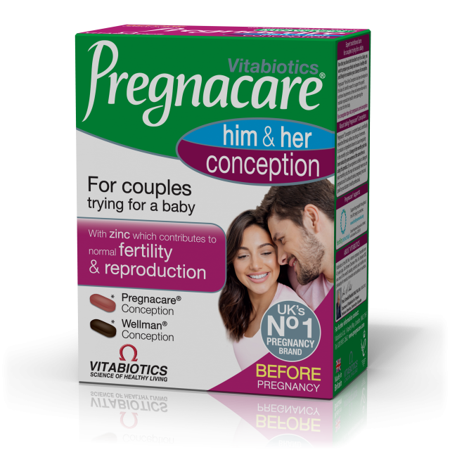 Vitabiotics Pregnacare His & Her Conception Dual Pack 2 x 30 ταμπλέτες