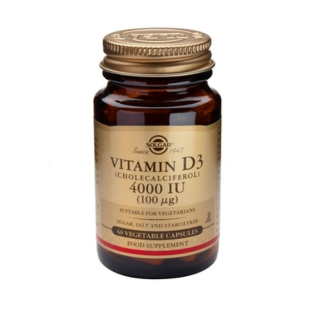 Solgar Vitamin D3 4000iu Ανοσοποιητικό 60veg caps