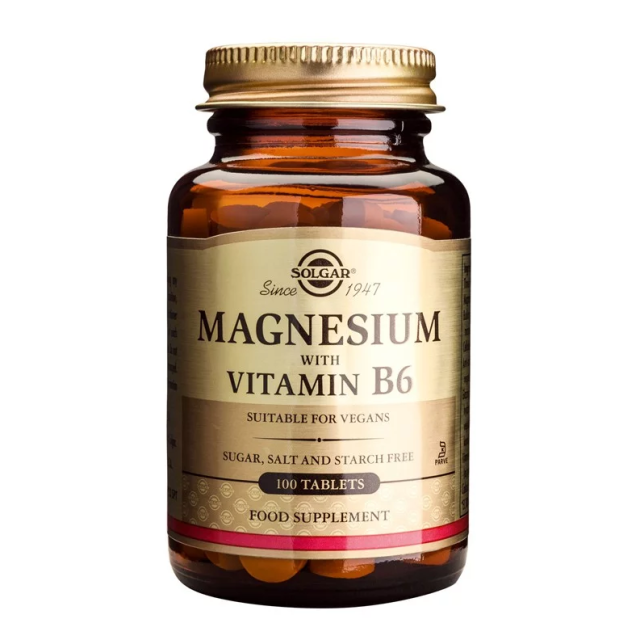 Solgar Magnesium with Vitamin B6 100tabs