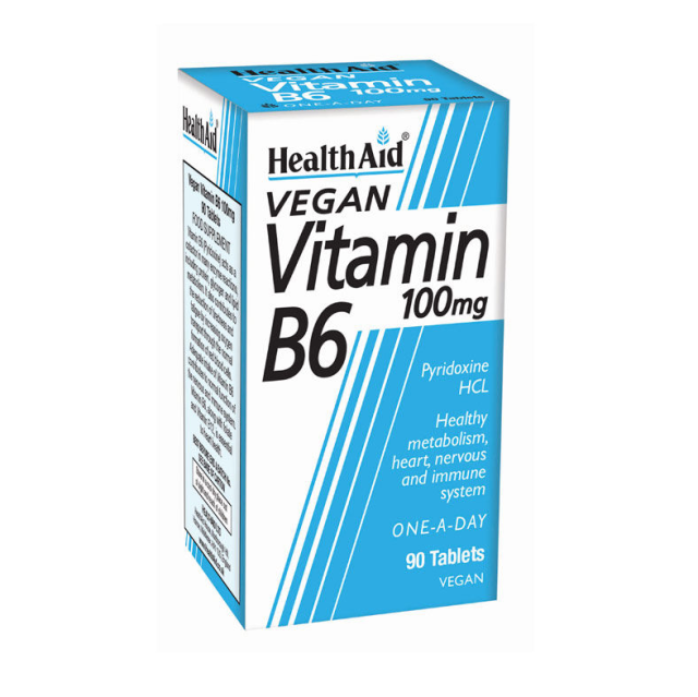 Health Aid B6 Vitamin Βιταμίνη 100mg 90tabs