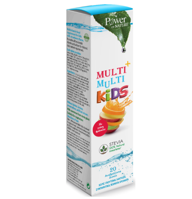 Power Of Nature Multi+ Multi Kids Βιταμίνη Φράουλα 20eff. tabs