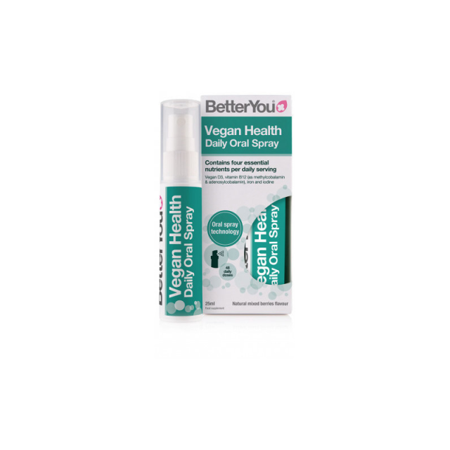 BetterYou Vegan Health Daily Oral Spray Βιταμίνη για Ανοσοποιητικό Mixed Berries 25ml