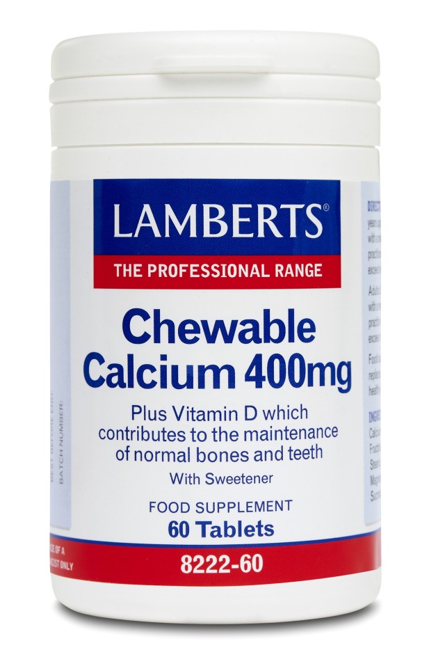 Lamberts Chewable Calcium 400mg 60 μασώμενες ταμπλέτες