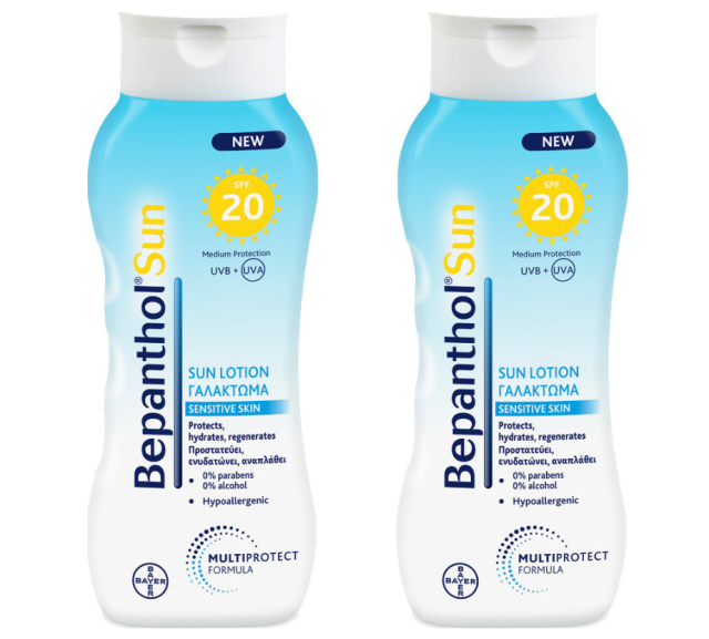 Bepanthol Sun Αντηλιακή Κρέμα Προσώπου και Σώματος SPF20 400ml