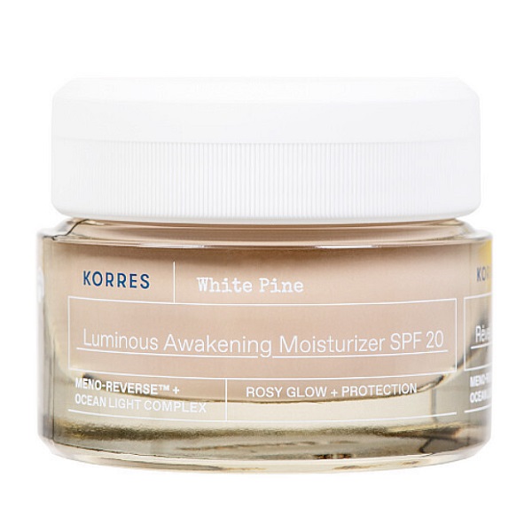 Korres White Pine Luminous Awakening Moisturizing SPF20 Κρέμα Προσώπου Ημέρας για Ενυδάτωση 40ml