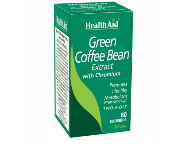 Health Aid Green Coffee Bean with Chronium 60 κάψουλες