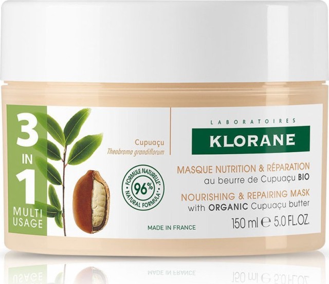 Klorane Μάσκα Μαλλιών Nourishing & Repairing with Organic Cupuacu Butter για Επανόρθωση 150ml