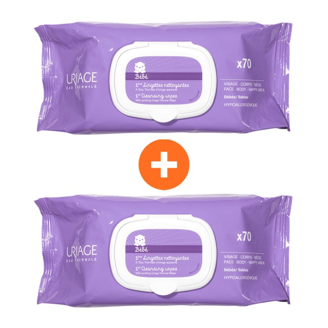 PURIAGE DUO 1ST CLEANSING WIPES 70 x2