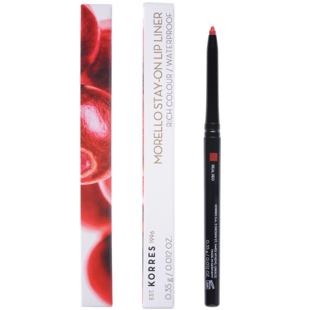 Korres Μorello Stay On Lip Liner 02 Real Red