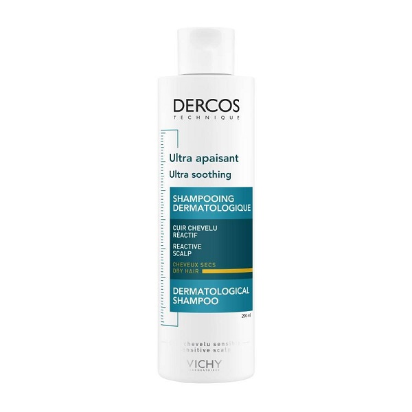 Vichy Dercos Ultra Soothing Sulfate Free Σαμπουάν κατά της Ξηροδερμίας 200ml