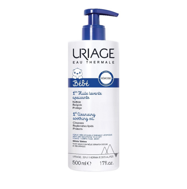 Uriage Bebe Xemose 1st Cleansing Soothing Oil για Ατοπικό Δέρμα 500ml με Αντλία