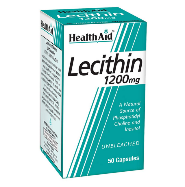 Health Aid Lecithin Συμπλήρωμα Διατροφής με Λεκιθίνη 1200mg 50 κάψουλες