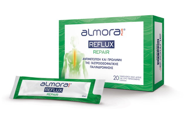 Elpen Almora Plus Reflux Repair Αντιμετώπιση και Πρόληψη Γαστροοισοφαγικής Παλινδρομικής Νόσου 20 x 10ml