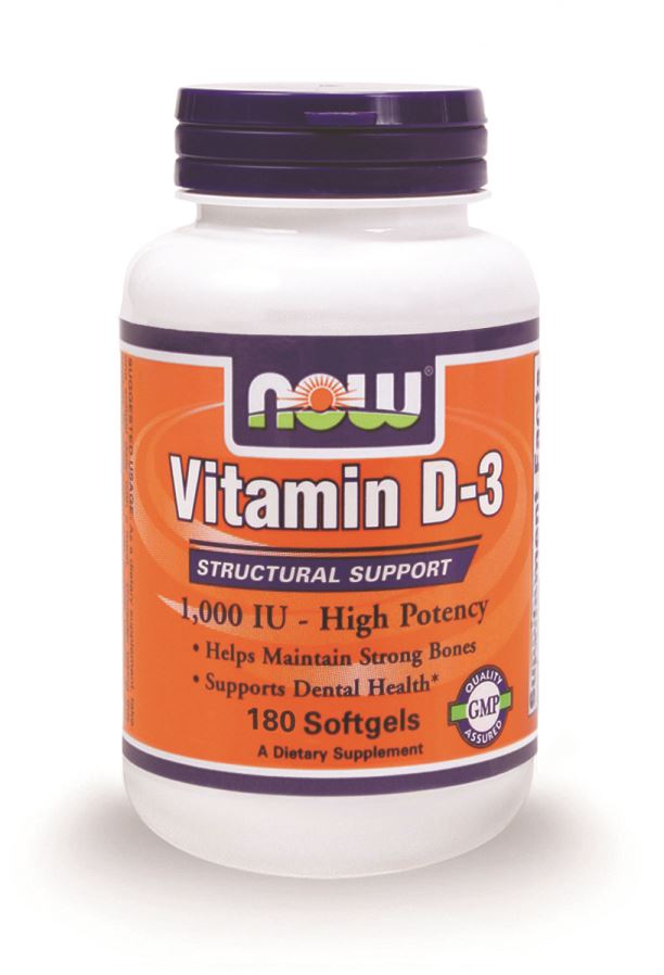 NOW Vit D-3 1000iu - 180 SGELS