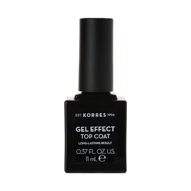 Korres Gel Effect Nail Colour Top Coat για Απλά Βερνίκια 11ml