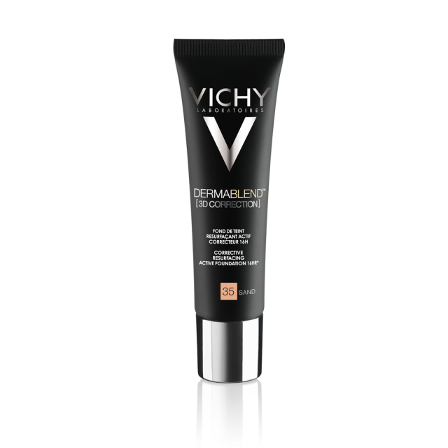 Vichy Dermablend 3D Correction Corrective Resurfacing Active Foundation 16HR Sand 35 SPF25 Διορθωτικό Make up 30ml