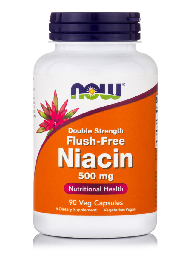 NOW FLUSH-FREE NIACIN 2X 500 MG - 90 VCAPS  