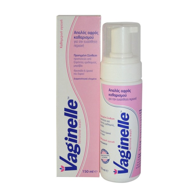 Wellcon Vaginelle Feminine Wash Αφρός Καθαρισμού με Χαμομήλι 150ml