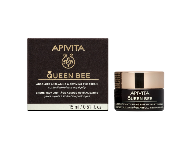 Apivita Queen Bee Ενυδατική & Αντιγηραντική Κρέμα Ματιών κατά των Μαύρων Κύκλων 15ml