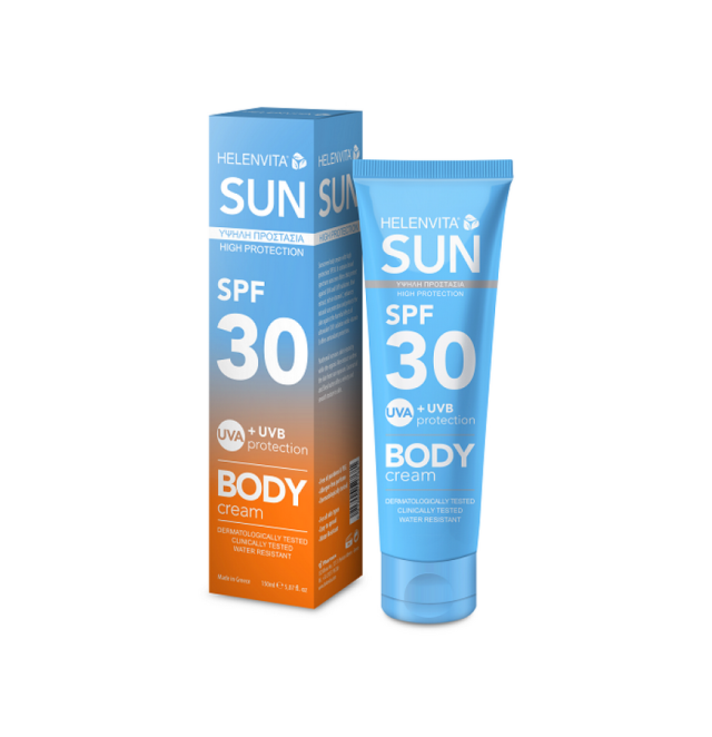 Helenvita Sun High Protection Αδιάβροχη Αντηλιακή Κρέμα για το Σώμα SPF30 150ml