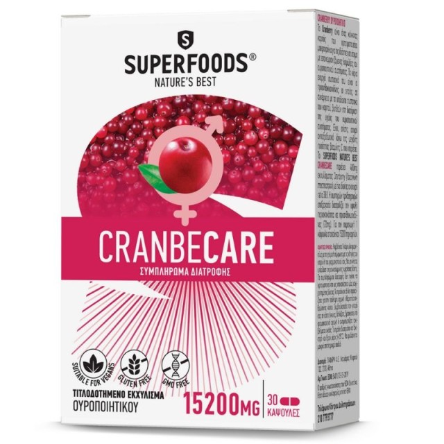 SUPERFOODS CRANBECARE 30CAPS