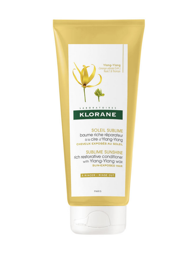 Klorane Sun Radiance Rich Restorative Ylang Yl Conditioner Αναδόμησης/θρέψης για Όλους τους Τύπους Μαλλιών 200ml