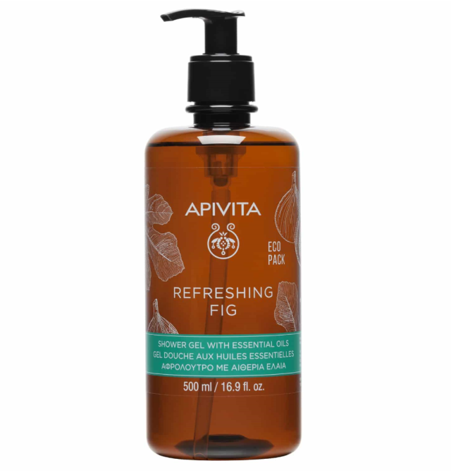 Apivita Refreshing Fig Αφρόλουτρο σε Gel με Αιθέρια Έλαια 500ml