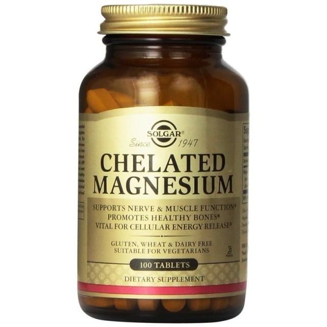 Solgar Chelated Magnesium 100tabs