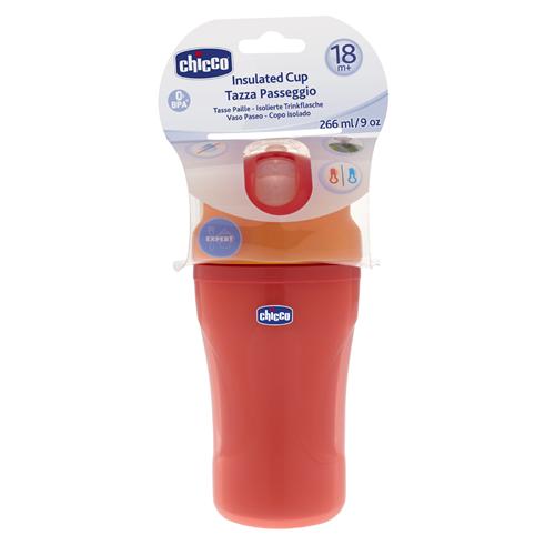 Chicco Παιδικό Ποτηράκι από Πλαστικό Κόκκινο 266ml για 18m+