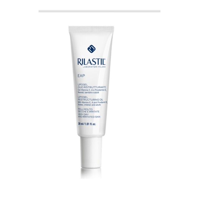 Rilastil EAP Lipogel 24ωρο Αναπλαστικό Gel Χειλιών για Ξηρές Ευαίσθητες Επιδερμίδες κατά της Ερυθρότητας 30ml