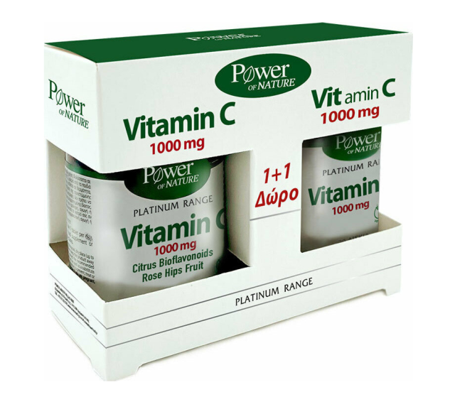 Power Health Platinum Vitamin C 1000mg 30tabs & Vitamin C 1000mg 20tabs Δώρο