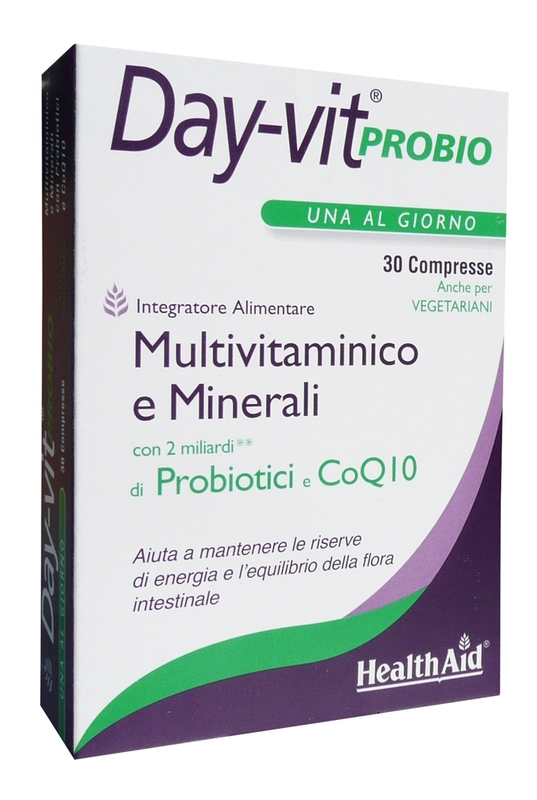 Health Aid Day-Vit Probio Probiotics & CoQ10 Προβιοτικά 30 ταμπλέτες