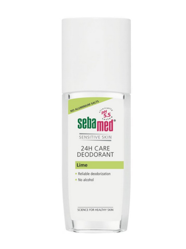 Sebamed Sensitive Skin Lime Αποσμητικό 24h σε Spray Χωρίς Αλουμίνιο 75ml