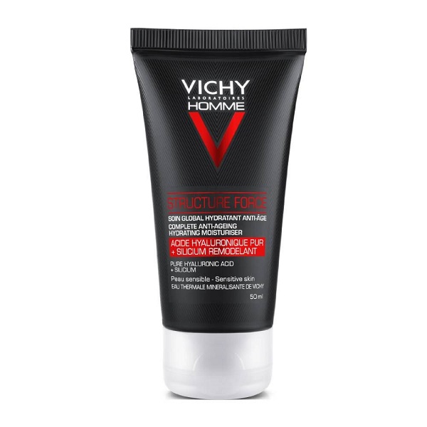 Vichy Homme Structure Force Gel 24ωρο Ενυδατωση & Αντιγήρανση Προσώπου για Άνδρες 50ml