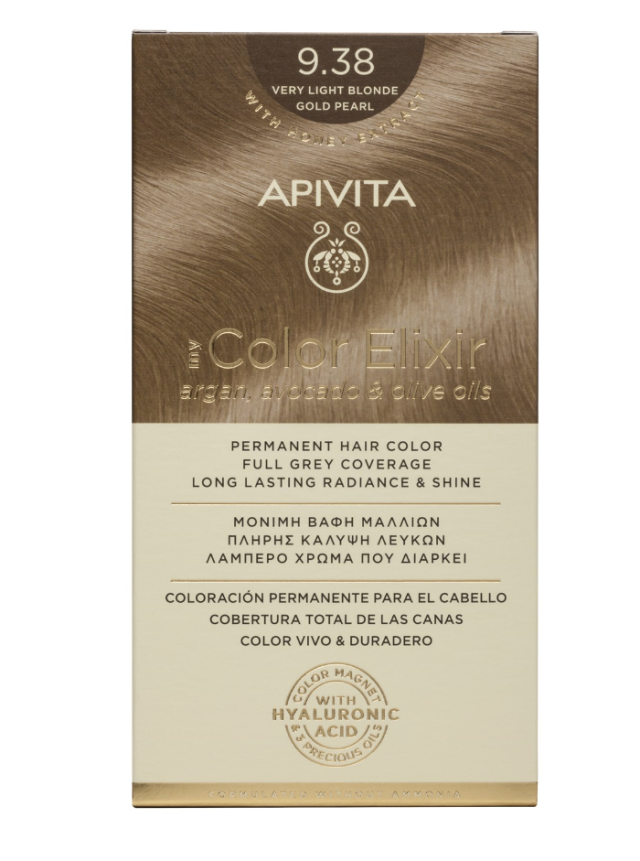 Apivita My Color Elixir 9.38 Ξανθό Πολύ Ανοιχτό Μελί Περλέ 125ml