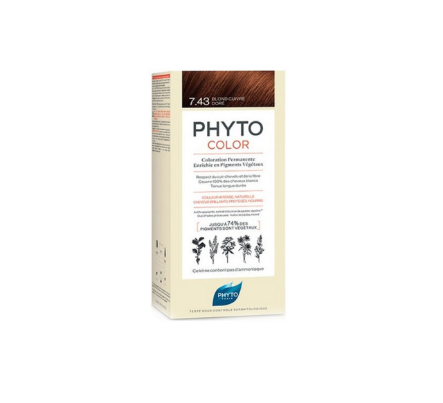 Phyto Phytocolor 7.43 Ξανθό Χρυσοχάλκινο 50ml