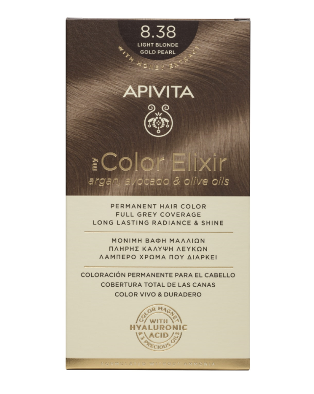 Apivita My Color Elixir 8.38 Ξανθό Ανοιχτό Μελί Περλέ 125ml