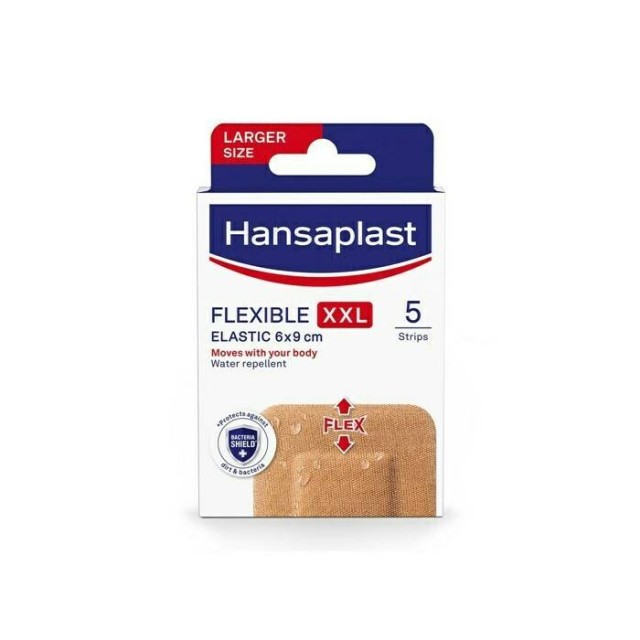 Hansaplast Αδιάβροχα Αυτοκόλλητα Επιθέματα Flexible XXL 9x6cm 5τμχ