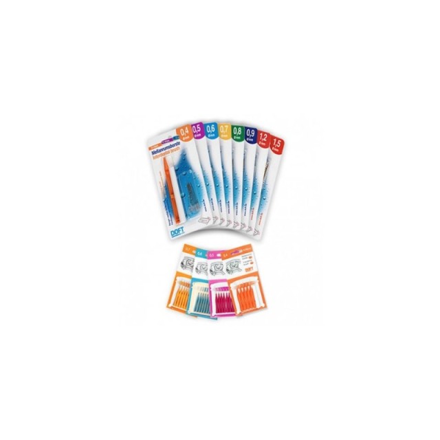 Doft Interdental Brush Μεσοδόντια Βουρτσάκια 0,5mm 12τμχ