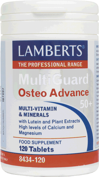 Lamberts MultiGuard OsteoAdvance 50+ Συμπλήρωμα για την Υγεία των Οστών 120 ταμπλέτες