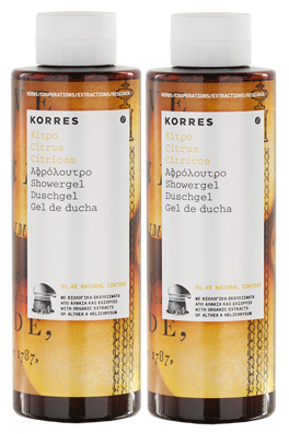 Korres Citrus Αφρόλουτρο σε Gel 2x250ml