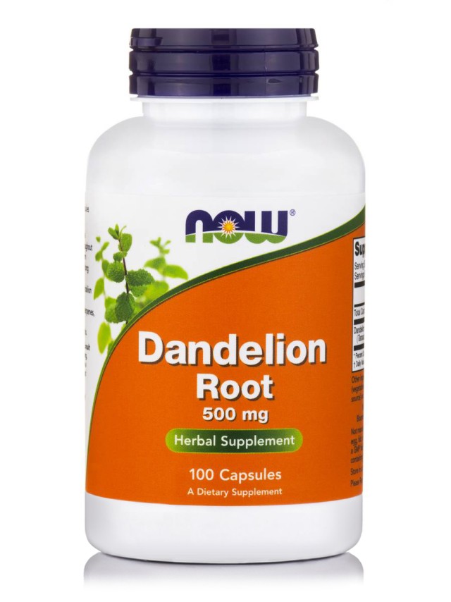 NOW DANDELION ROOT 500mg  100 CAPS