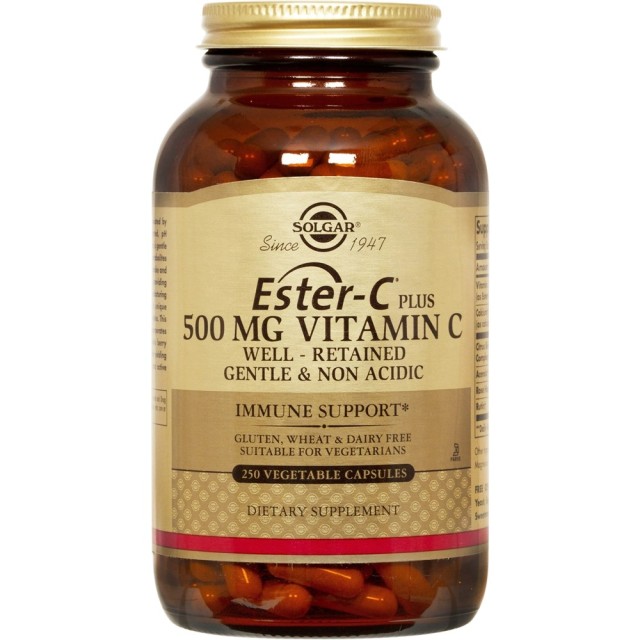 Solgar Ester-C Plus 500mg Ενέργεια & Ανοσοποιητικό 250veg caps