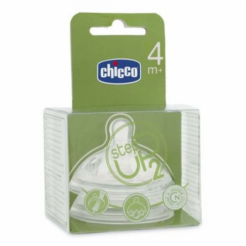 Chicco Step Up Θηλές από Σιλικόνη Γρήγορης Ροής για 4+ μηνών 2τμχ