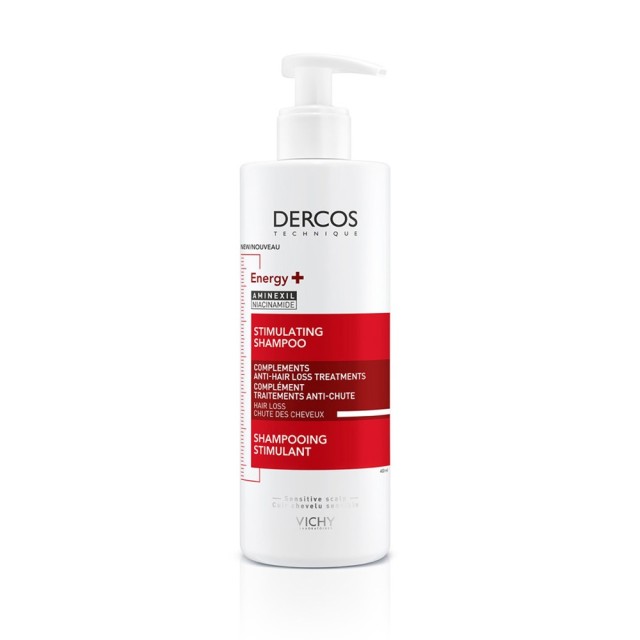 Vichy Dercos Energising με Aminexil Σαμπουάν κατά της Τριχόπτωσης Όλοι οι Τύποι Μαλλιών 400ml