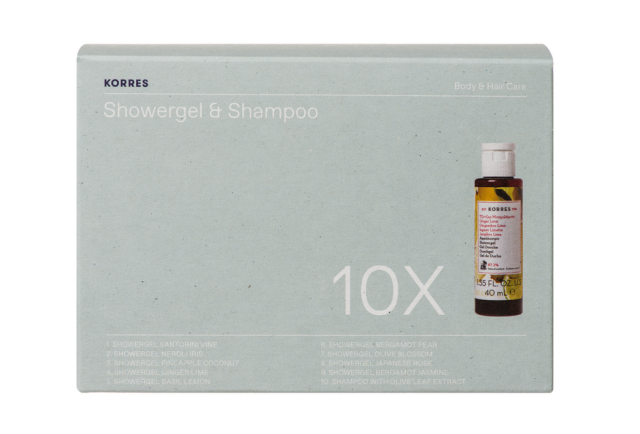 Korres Set Showergel & Shampoo 10x40ml