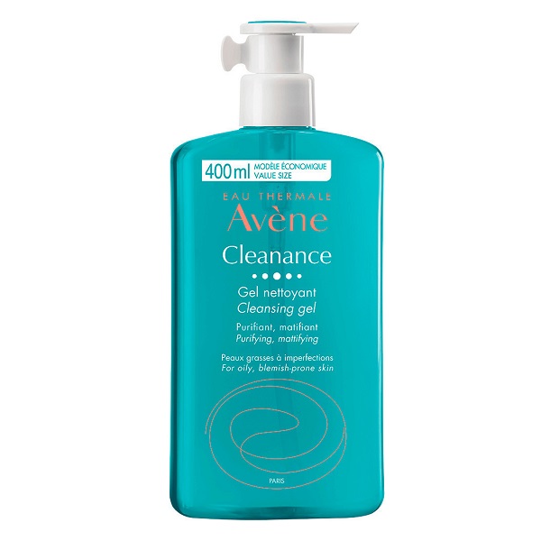 Avene Gel κατά της Ακμής Cleanance Cleansing Oily Blemish Prone Skin για Λιπαρές Επιδερμίδες 400ml